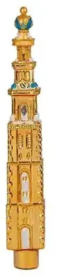 De Ballen Uit piek glas westertoren 27cm goud - afbeelding 1