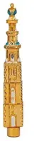 De Ballen Uit piek glas westertoren 27cm goud - afbeelding 1