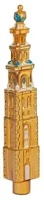 De Ballen Uit piek glas westertoren 27cm goud - afbeelding 2