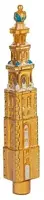 De Ballen Uit piek glas westertoren 27cm goud - afbeelding 2