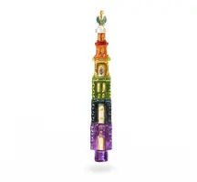 De Ballen Uit piek glas westertoren 27cm regenboog - afbeelding 1