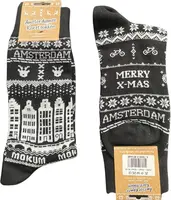 De Ballen Uit sokken amsterdam kerst maat 41-46 zwart  - afbeelding 1