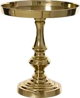 Decoris bijzettafel aluminium deco 24x25cm goud  kopen?