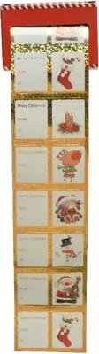 Decoris cadeausticker kerst multi 60 stuks - afbeelding 1