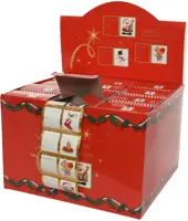Decoris cadeausticker kerst multi 60 stuks - afbeelding 2