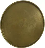 Decoris decoratiebord aluminium rond 30x1cm goud