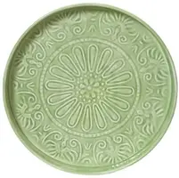 Decoris decoratiebord ijzer rond 32x3cm zacht groen - afbeelding 2