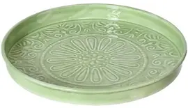 Decoris decoratiebord ijzer rond 32x3cm zacht groen - afbeelding 1