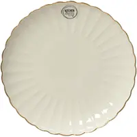 Decoris dinerbord porselein rond 26.5x3.5cm wit  - afbeelding 1