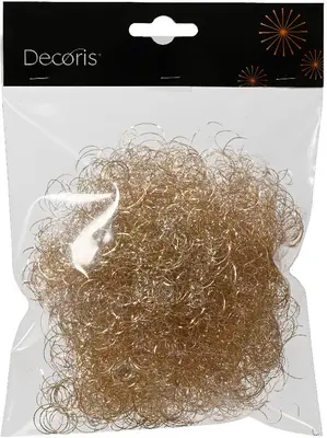 Decoris engelenhaar koperdraad champagne 