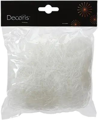 Decoris engelenhaar lametta wit 