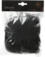 Decoris engelenhaar lametta zwart  - afbeelding 1