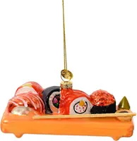 Decoris glazen kerst ornament sushi 12cm multi kopen?