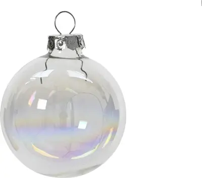 Decoris glazen kerstbal 3.5cm iris 16 stuks - afbeelding 2