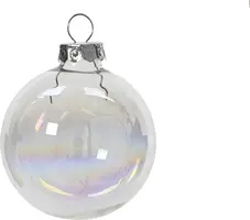 Decoris glazen kerstbal 3.5cm iris 16 stuks - afbeelding 2