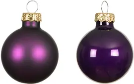 Decoris glazen kerstbal 3.5cm vijg 16 stuks - afbeelding 2
