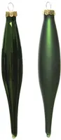 Decoris glazen kerstbal 3cm dennengroen 6 stuks - afbeelding 2
