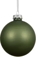 Decoris glazen kerstbal 8cm rosemarijn