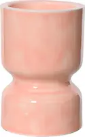 Decoris kandelaar ijzer deco 10.5x15cm roze kopen?