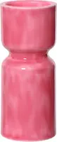 Decoris kandelaar ijzer deco 10.5x25.5cm roze kopen?