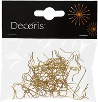 Decoris kerstbalhaakjes goud 50 stuks