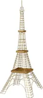 Decoris kerstfiguur ijzer eiffeltoren 65x65x179.5cm goud kopen?