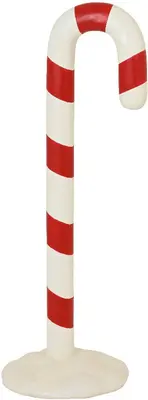 Decoris kerstfiguur kunststof zuurstok 42.5x48x121cm rood, wit