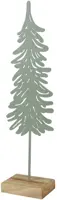 Decoris kerstfiguur metaal kerstboom 5x10.5x37cm groen - afbeelding 1