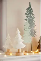 Decoris kerstfiguur metaal kerstboom 5x10.5x37cm groen - afbeelding 2