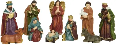 Decoris kerstgroep 10 figuren 13cm multi