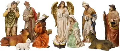 Decoris kerstgroep 11 figuren 20cm multi