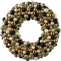 Decoris krans kerstballen 33cm multi - afbeelding 1