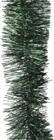 Decoris kunststof guirlande lametta 7x270cm dennengroen - afbeelding 2