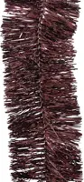 Decoris kunststof guirlande lametta 7x270cm donker mauve