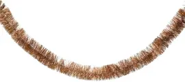 Decoris kunststof guirlande lametta 7x270cm espresso - afbeelding 1