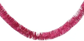 Decoris kunststof guirlande lametta 7x270cm festive roze