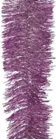 Decoris kunststof guirlande lametta 7x270cm fris lila