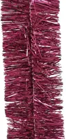 Decoris kunststof guirlande lametta 7x270cm granaatappel