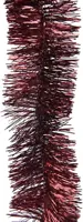 Decoris kunststof guirlande lametta 7x270cm ossenbloed - afbeelding 2