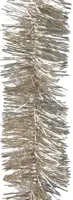 Decoris kunststof guirlande lametta 7x270cm parel - afbeelding 2