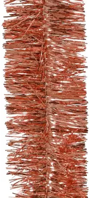 Decoris kunststof guirlande lametta 7x270cm pompoen