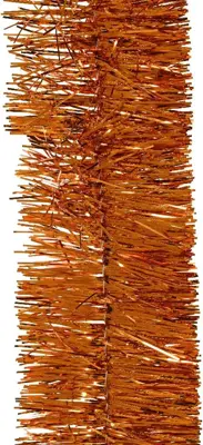 Decoris kunststof guirlande lametta 7x270cm warme cider