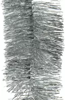 Decoris kunststof guirlande lametta 7x270cm zilver