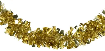 Decoris kunststof guirlande lametta l 15x200cm licht goud