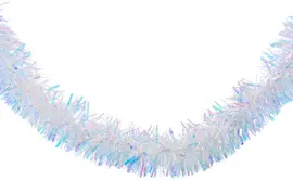 Decoris kunststof guirlande lametta xxl 15x270cm iris