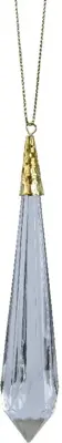 Decoris kunststof kerst ornament ijspegel 11cm transparant