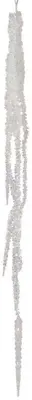 Decoris kunststof kerst ornament ijspegel 40cm transparant
