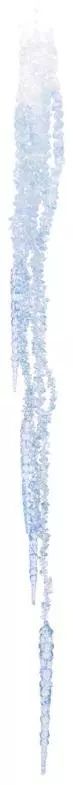 Decoris kunststof kerst ornament ijspegel 90cm licht blauw 