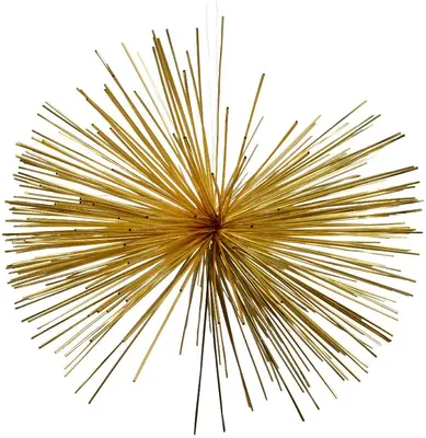 Decoris kunststof kerst ornament ster 30cm licht goud