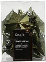 Decoris kunststof kerst ornament ster 3cm rosemarijn 12 stuks kopen?